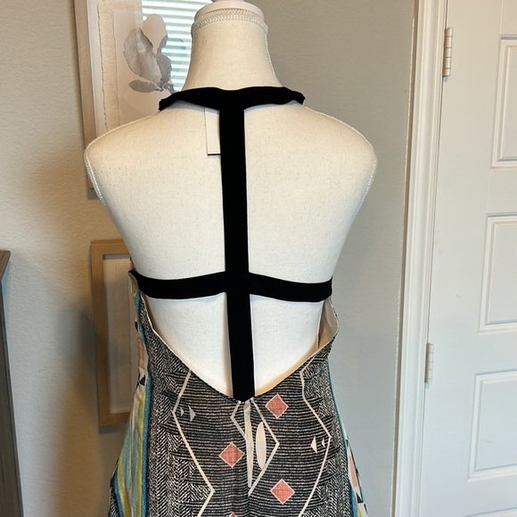 Aryn Kanthropologie Aztec High Low Silk Dress, Size Small - Picture 12 of 17